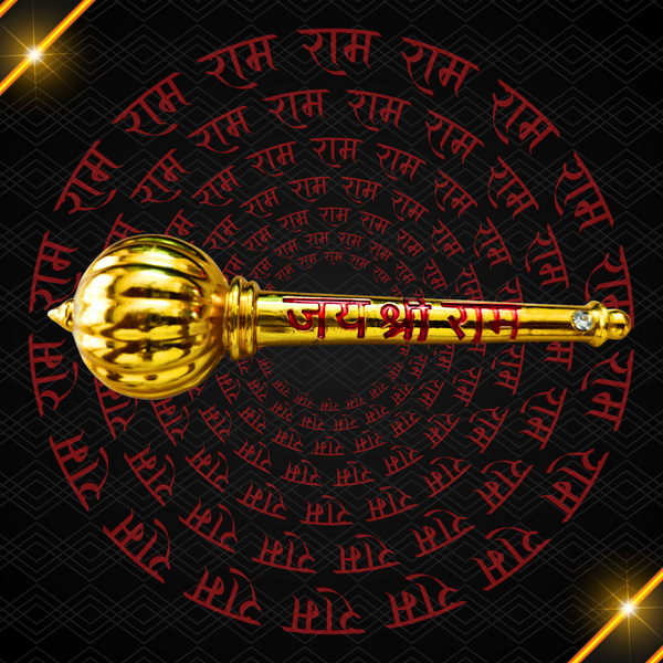 Metal made Big Hanuman Gada for Home Mandir, Pooja & Gifting