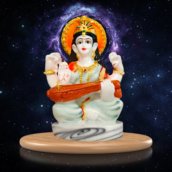 Saraswati Maa Idol for Study Table & Pooja