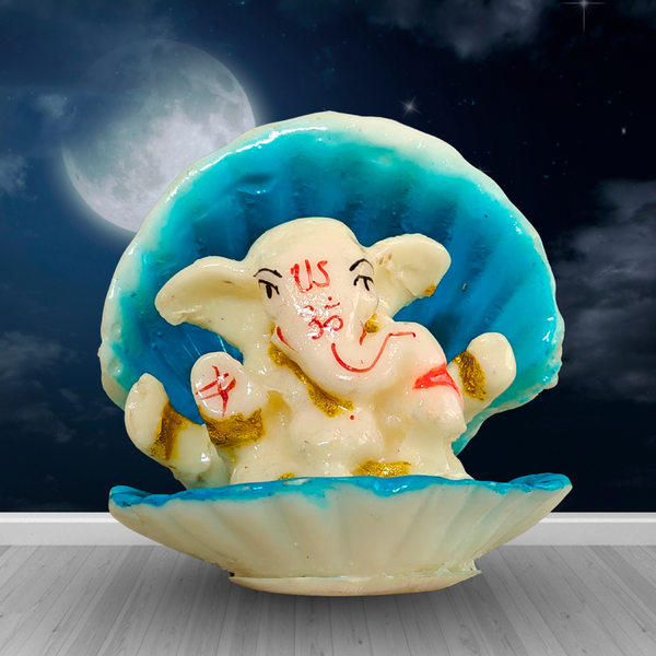 Seep Ganesha Idol for Car Dashboard, Home Mandir & Gifting