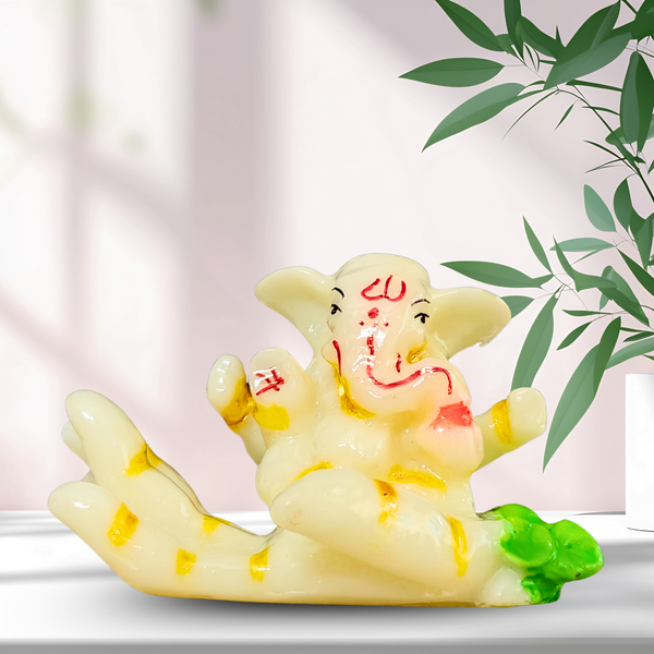 Hand Ganesha Idol | Decorative Murti for Car Dashboard, Home, Office & Gifting