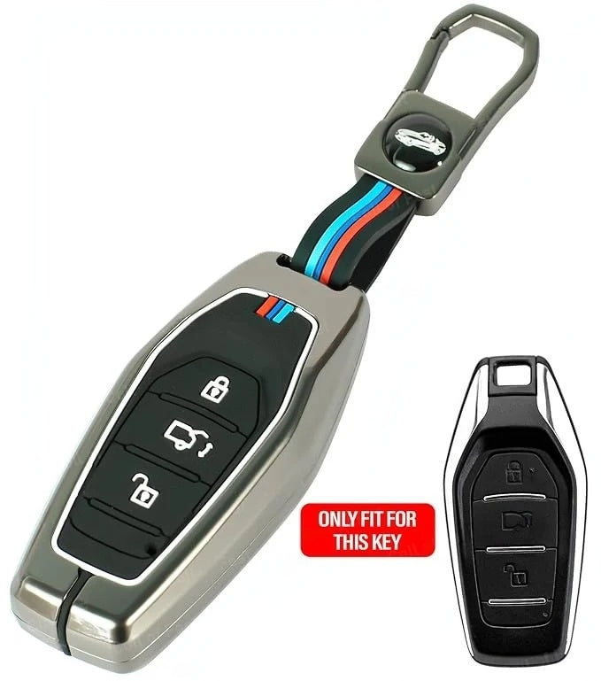 Mahindra Key Shape Mahindra XUV500 Key Case – Fits 3 Button Smart Remote Key – FolksKulture
