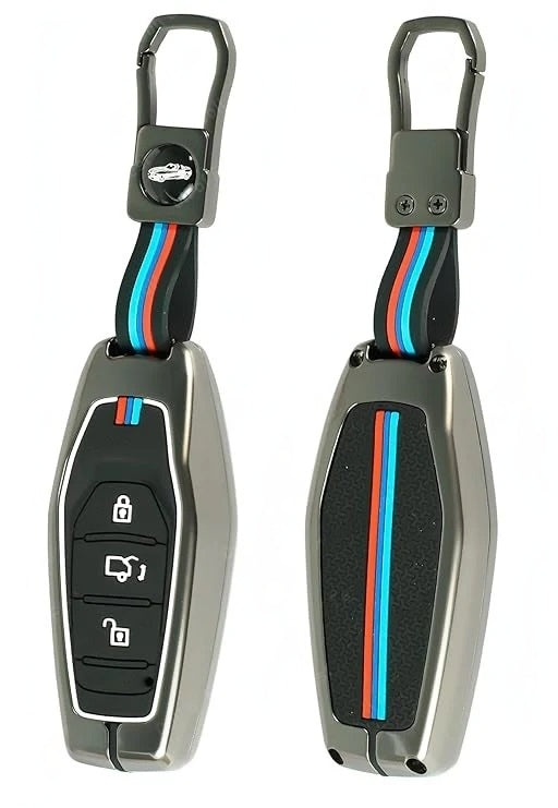 Mahindra Key Shape Mahindra XUV500 Key Case – Fits 3 Button Smart Remote Key – FolksKulture