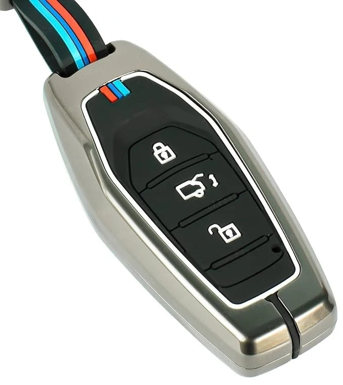 Mahindra Key Shape Mahindra XUV500 Key Case – Fits 3 Button Smart Remote Key – FolksKulture