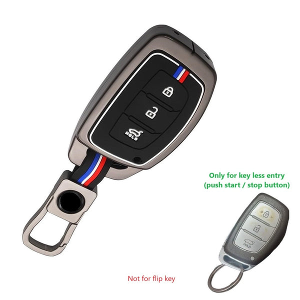 FolksKulture Hyundai Xcent | Exter | Creta | Venue | I-20 active | Aura | I-10 Grand | Tucson | Nios | Verna | Elentra | I-20 Elite Smart key (3 Button Smart Key/ NOT FIT FOR FLIP KEY)