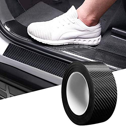 FolksKulture- Carbon Fibre High Gloss Anti Scratch Black Carbon Fiber Paint Protection Film Tape Ppf For Car Protection And Decoration - 2 Inches X 5 Meters