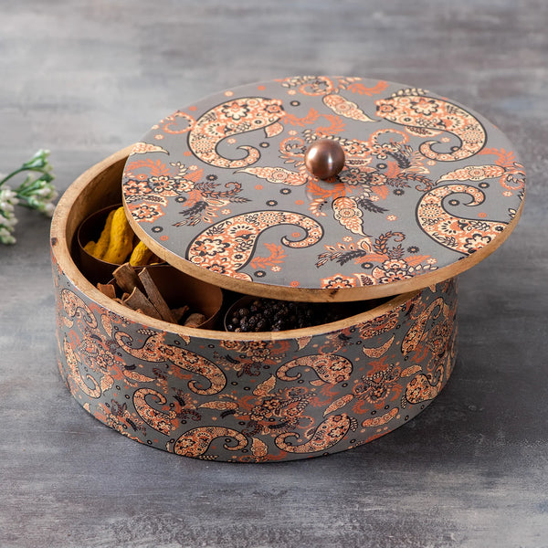 FolksKulture-Allure Masala Box - Grey