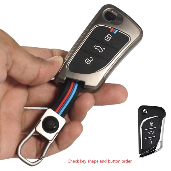 Metal-Silicone Key Cover for LX-B30 Model Universal Flip Key (Aftermarket Universal Flip Key)