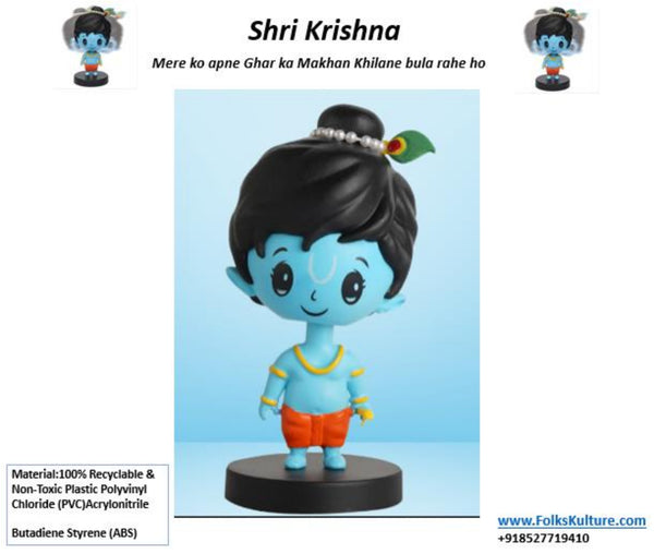 FolksKulture-Car Dashboard Shri Krishana -ABS