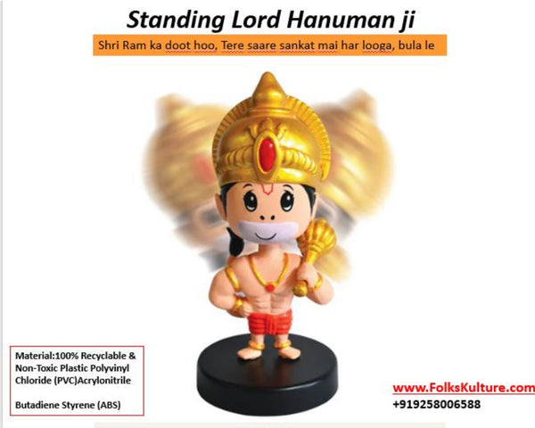 FolksKulture-Car Dashboard Shri Hanuman -ABS