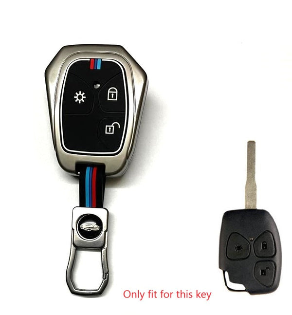 FolksKulture- Metal Silicon Key Cover for Mahindra Xylo, Scorpio, Quanto Remote Key