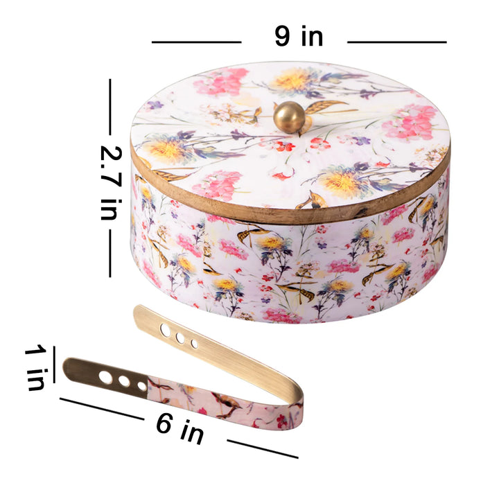 Pakistan Roti Container Insulated Allure Botanic Roti Box with Tong – Pink Insulated Chapati Container ...